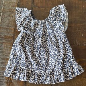 Zara Kids Blue and White Floral Dress